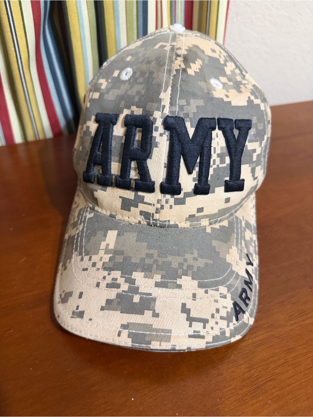 Rothco ARMY Tan Digital Camo Hat with Black ARMY Embroidery
